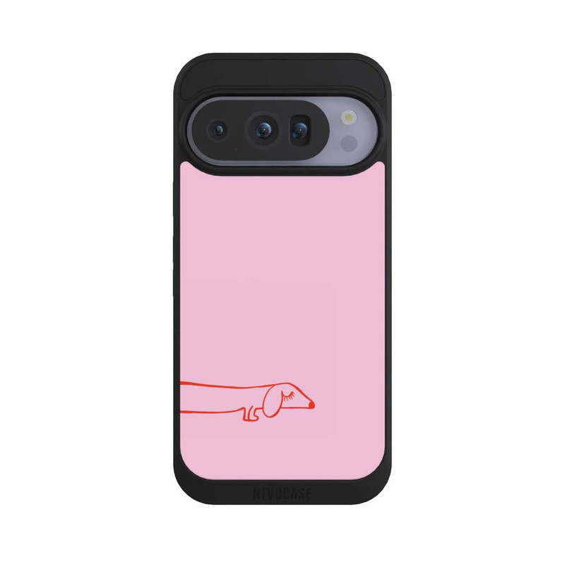 Pixel 10 Pro NIVOpure Dachshund Illustration Pink
