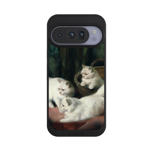 Google Pixel 10 Pro NIVOpure Three White Angora Kittens