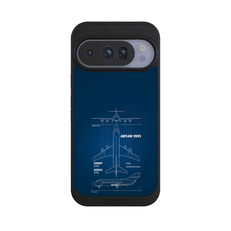 Pixel 10 Pro NIVOpure Flugzeug-Wireframe