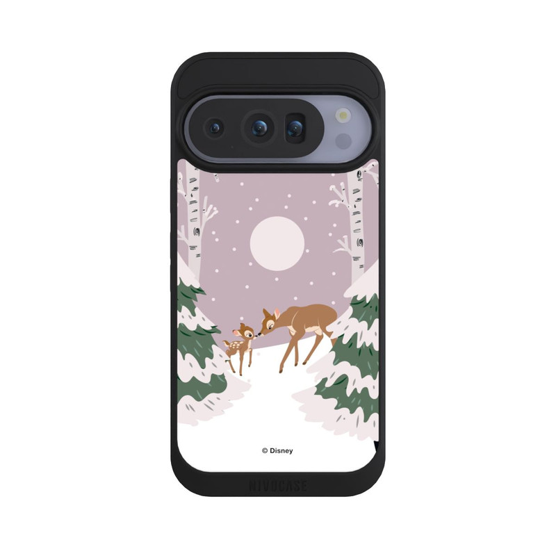 Pixel 10 Pro NIVOpure Bambi und Mutter Winterliebe