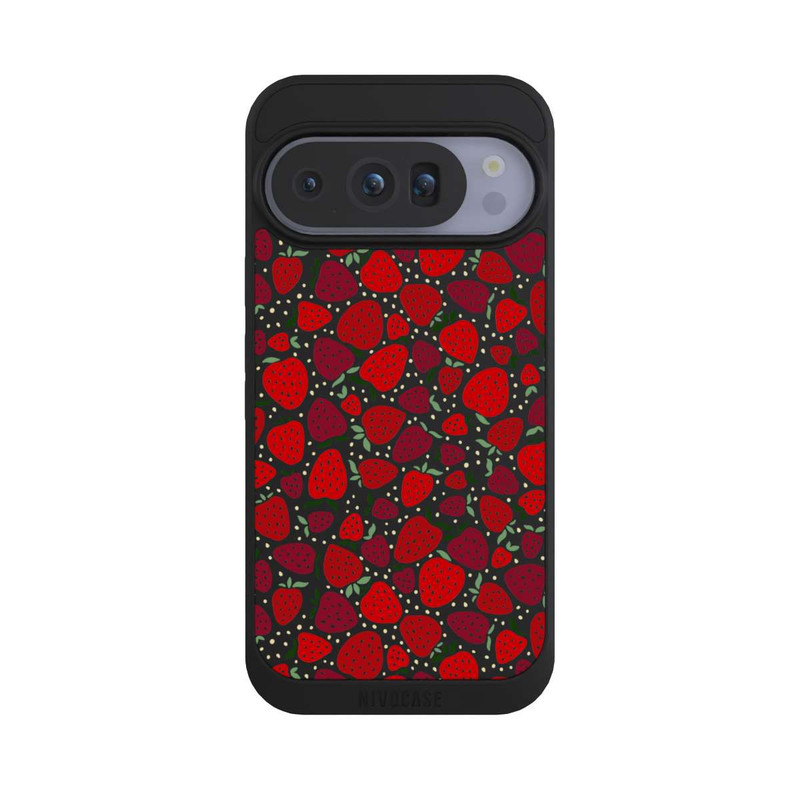 Pixel 10 Pro NIVOpure Strawberry Pattern Comic Transparent