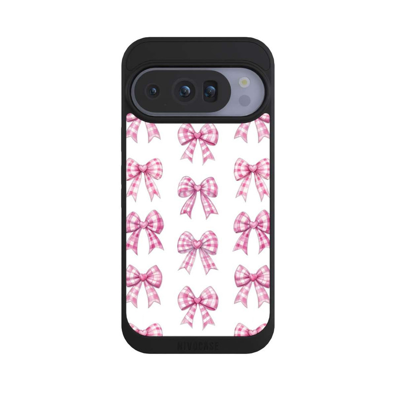 Pixel 10 Pro NIVOpure Pink Gingham Hearts and Bows