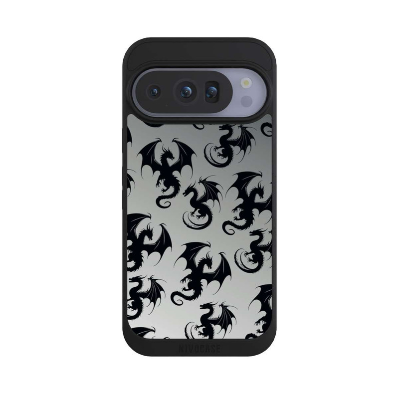 Pixel 10 Pro NIVOpure Drachen Muster Grau