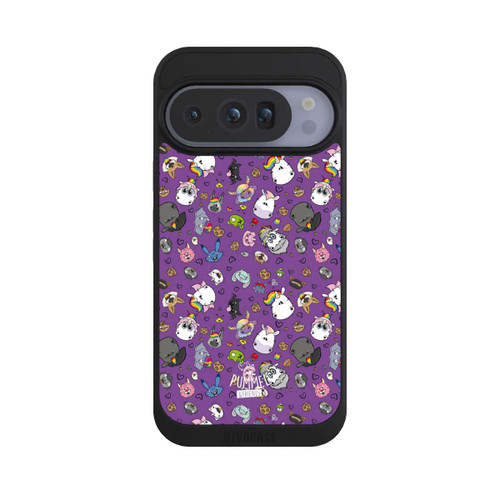 Google Pixel 10 Pro NIVOpure Muster Lila Hintergrund Pummeleinhorn