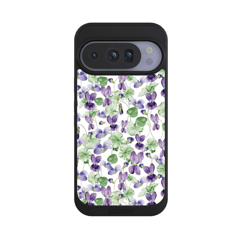 Pixel 10 Pro NIVOpure Purple Wildflowers Pattern Watercolor