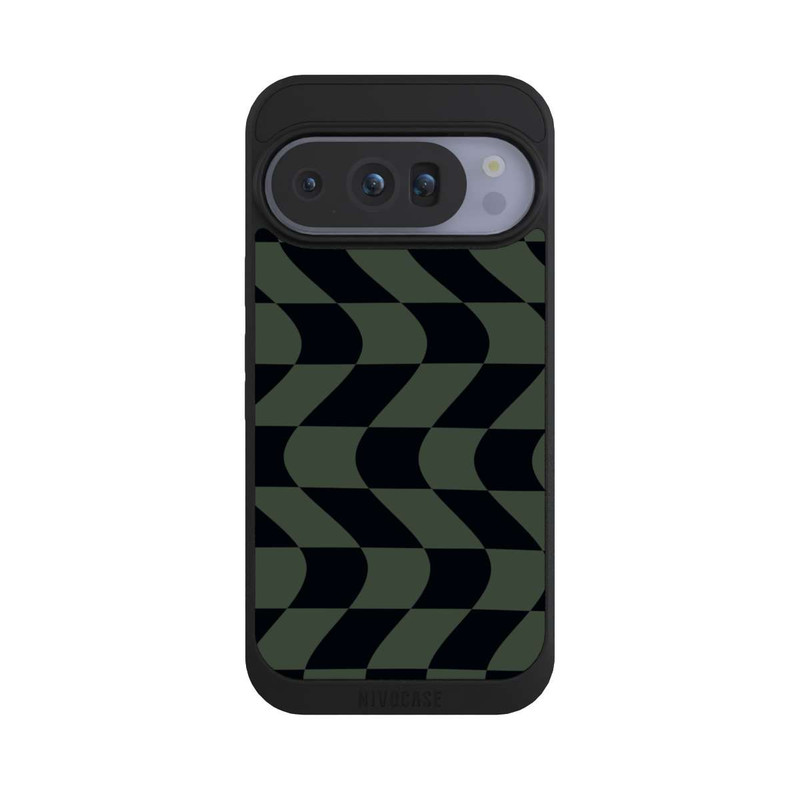 Pixel 10 Pro NIVOpure Checked Pattern Green Black