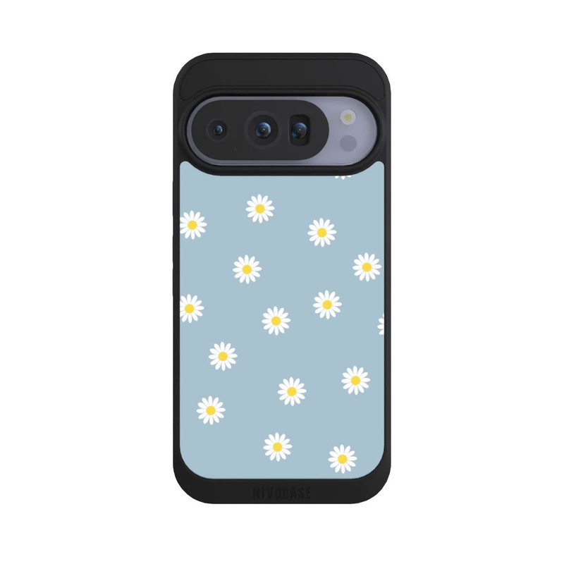 Pixel 10 Pro NIVOpure Gänseblümchen Muster Blau