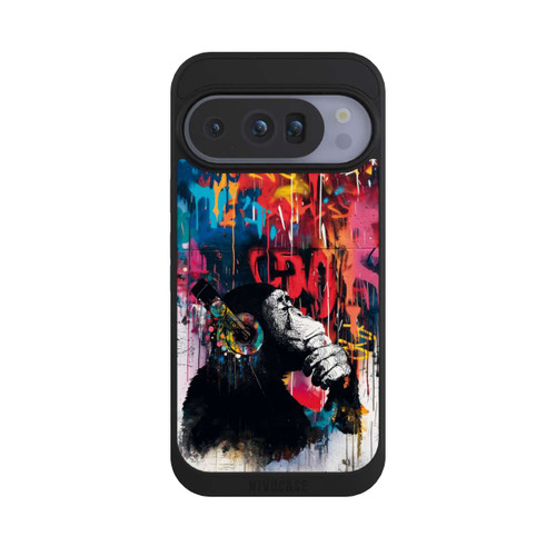 Google Pixel 10 Pro NIVOpure Affe Stereo Kopfhörer Graffiti Street Art Blau