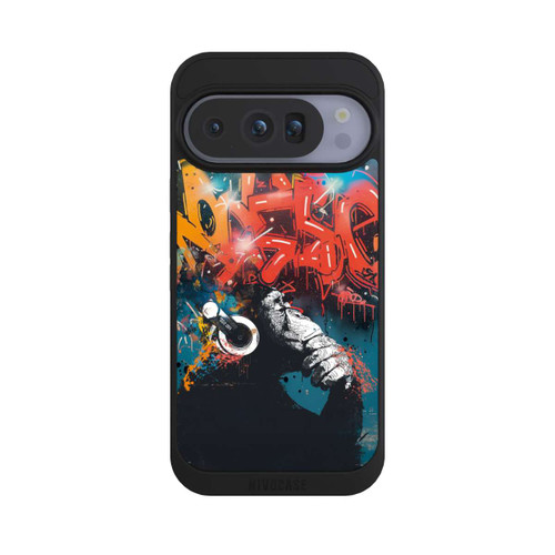 Google Pixel 10 Pro NIVOpure Affe Stereo Kopfhörer Graffiti Street Art