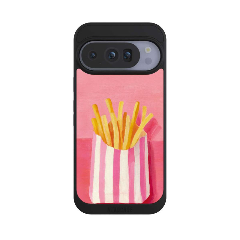 Pixel 10 Pro NIVOpure Retro Fries Pink Watercolor