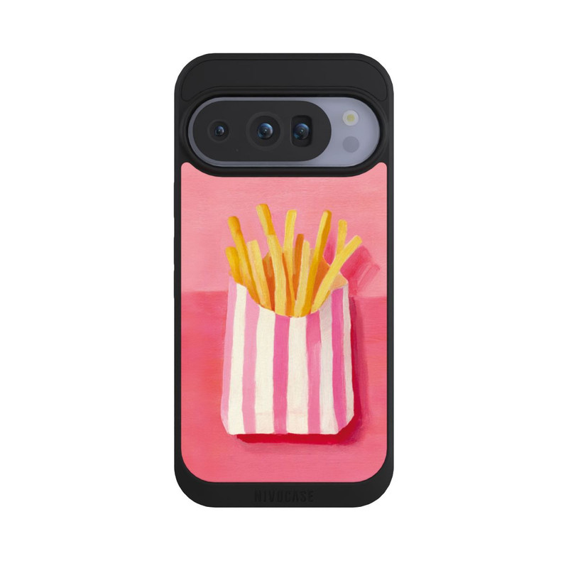 Pixel 10 Pro NIVOpure Retro Fries Pink Watercolor