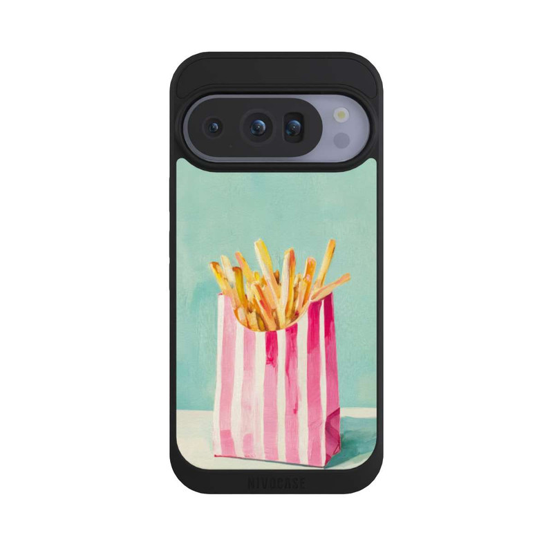 Pixel 10 Pro NIVOpure Retro Fries Blue Watercolor