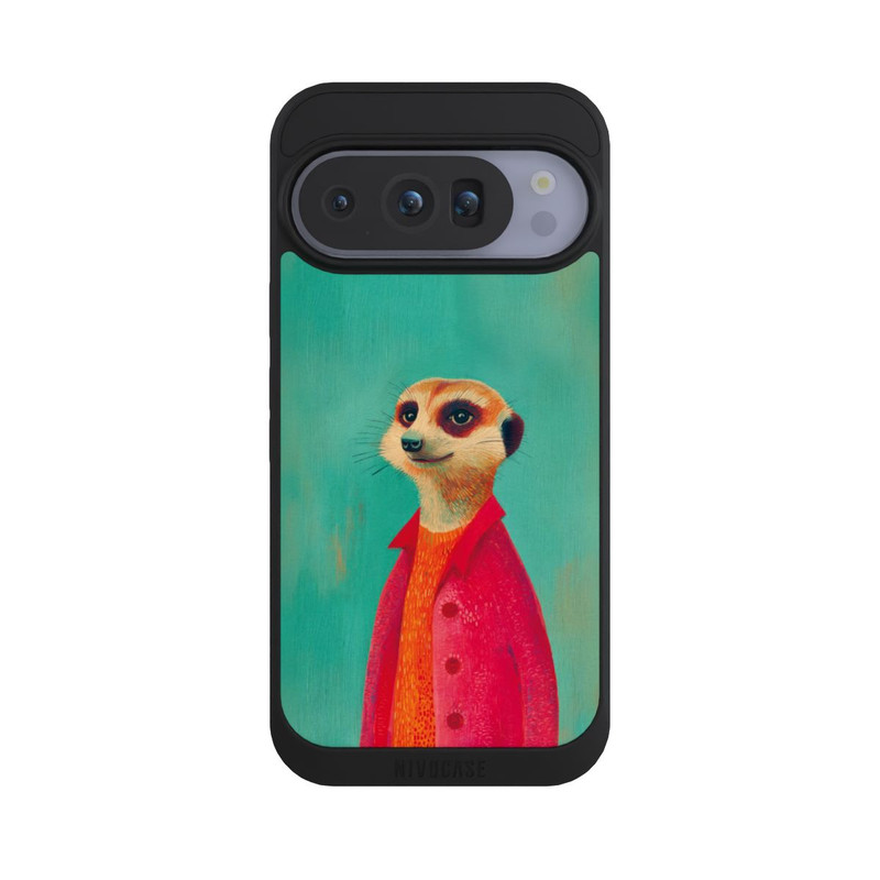 Pixel 10 Pro NIVOpure Meerkat Green Illustration