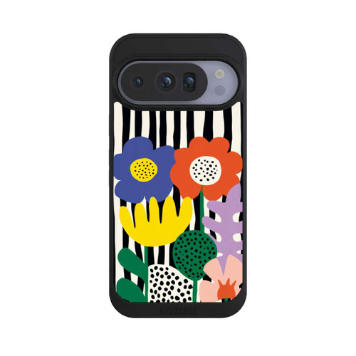 Google Pixel 10 Pro NIVOpure Flowers Striped Background
