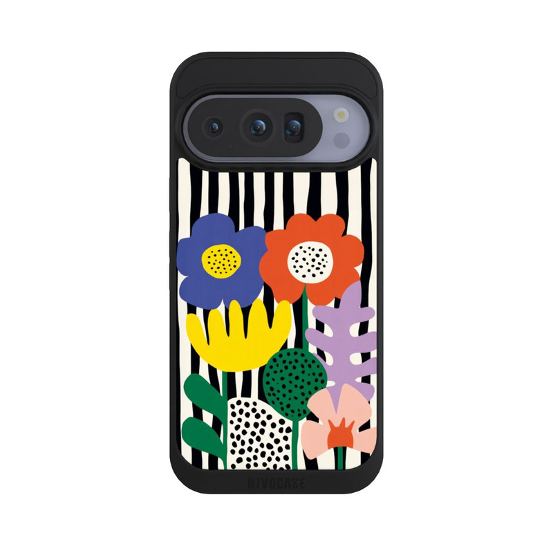 Pixel 10 Pro NIVOpure Flowers Striped Background