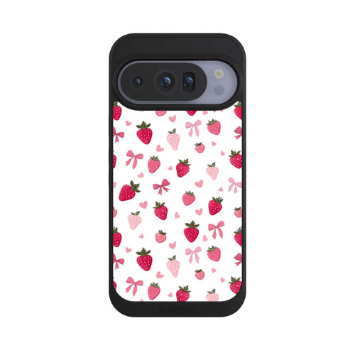 Google Pixel 10 Pro NIVOpure Erdbeer Herz Schleifen Muster Pink