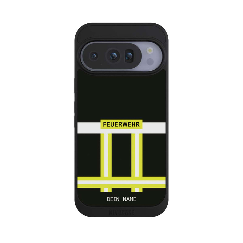 Pixel 10 Pro NIVOpure Feuerwehr Uniform Schwarz Personalisierbar
