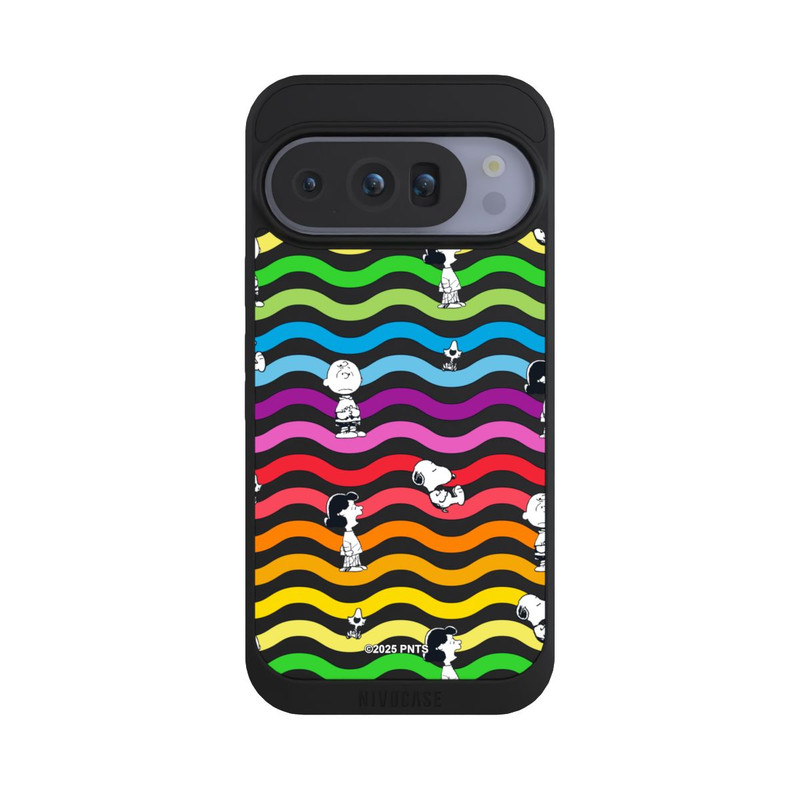 Pixel 10 Pro NIVOpure Snoopy Pattern Rainbow Transparent