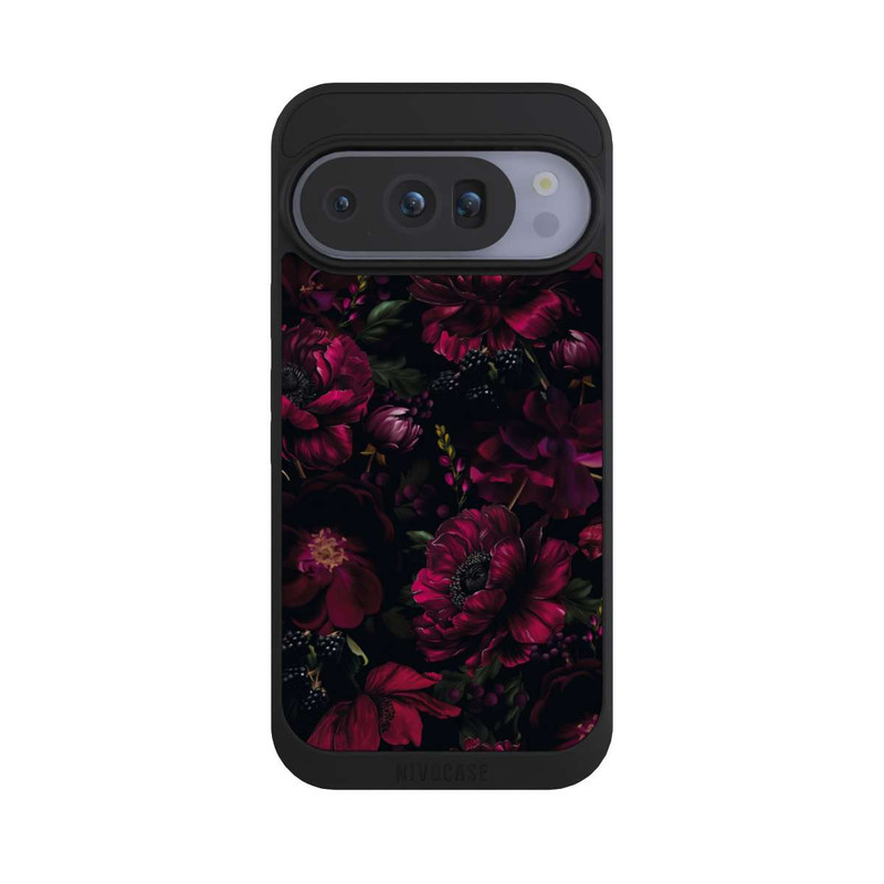 Pixel 10 Pro NIVOpure Dunkle Rote Blumen Liebe