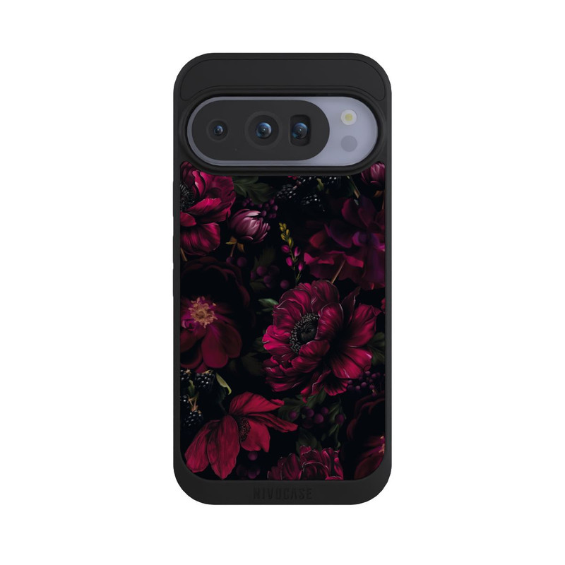 Pixel 10 Pro NIVOpure Dunkle Rote Blumen Liebe