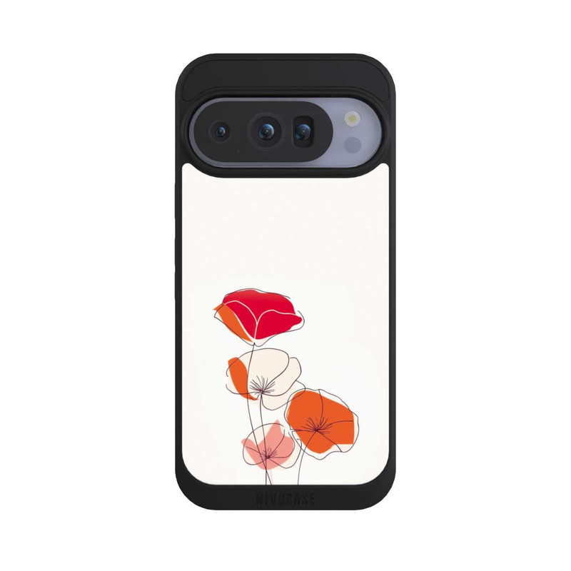 Pixel 10 Pro NIVOpure Poppies Line Art