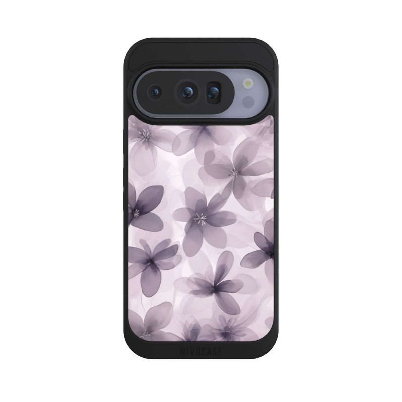 Pixel 10 Pro NIVOpure Fliederfarbenes Blumenmuster mit KI