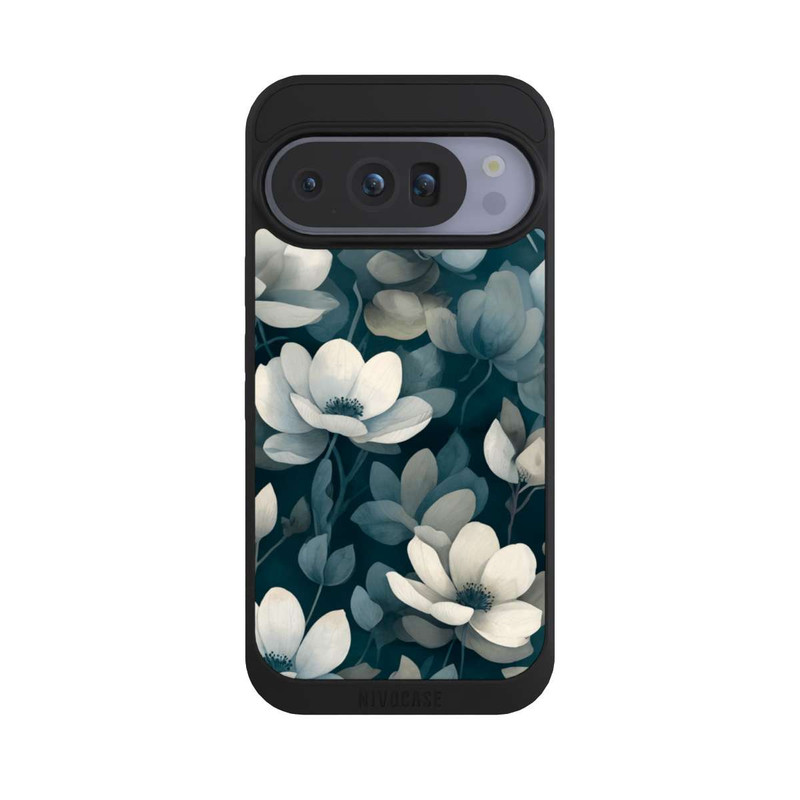 Pixel 10 Pro NIVOpure Negative Flower Petrol White with AI