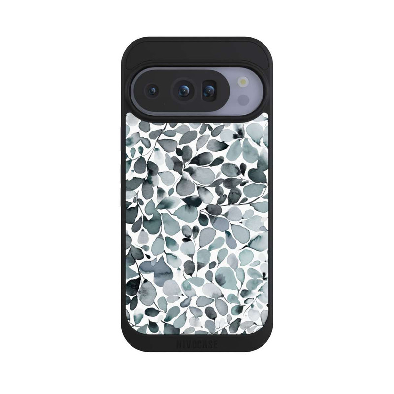Pixel 10 Pro NIVOpure Eucalyptus Watercolor Leaves Grey