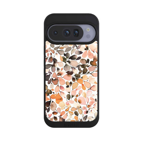 Google Pixel 10 Pro NIVOpure Eucalyptus Watercolor Leaves Dark Brown Autumn