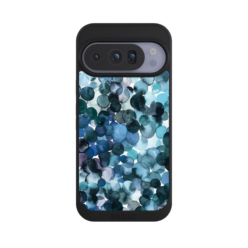 Pixel 10 Pro NIVOpure Watercolor Dots Blue Pattern