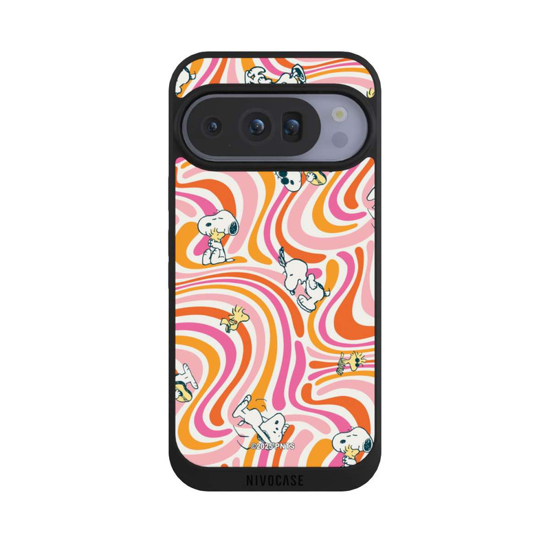 Pixel 10 Pro NIVOpure Peanuts Hippie Pattern Orange