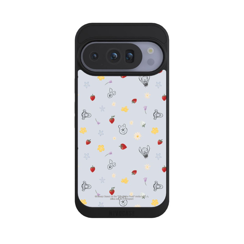 Pixel 10 Pro NIVOpure Winnie the Pooh and Friends Strawberry Pattern Blue