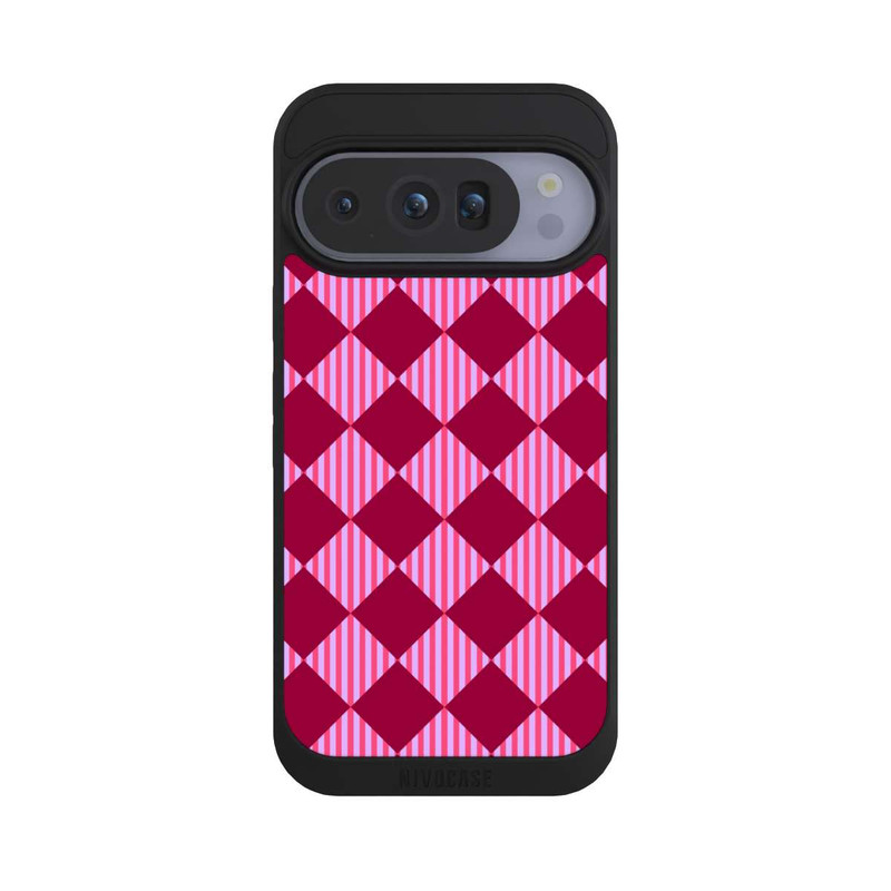 Pixel 10 Pro NIVOpure Diamond Pattern Red Pink