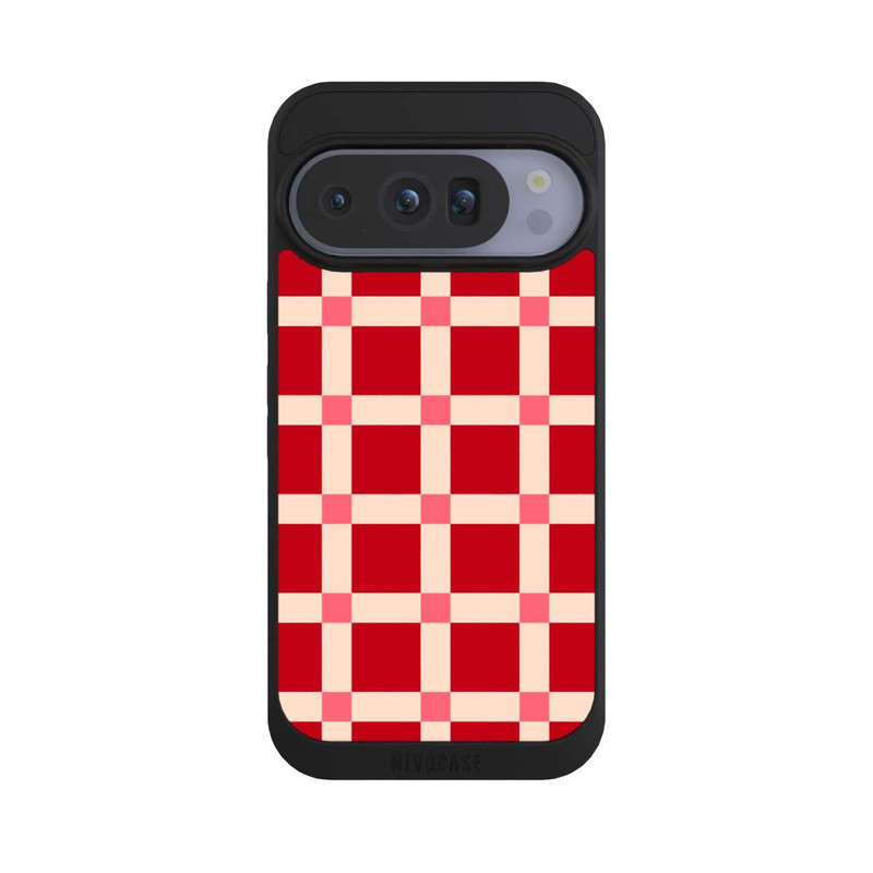 Pixel 10 Pro NIVOpure Big Red Checked Pattern