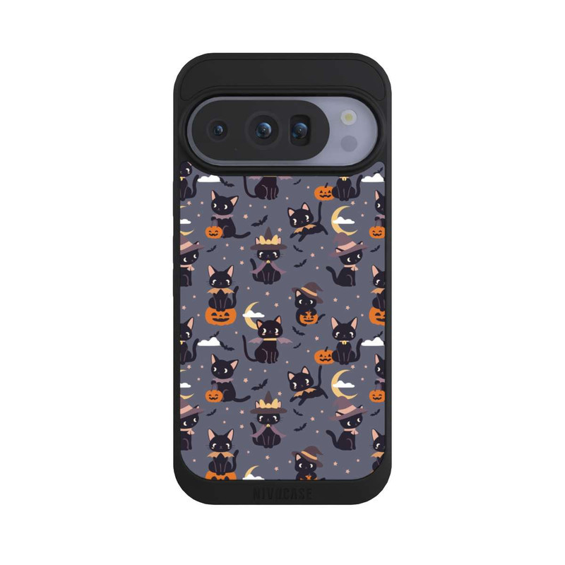 Pixel 10 Pro NIVOpure Cute Halloween Witch Cats and Pumpkins