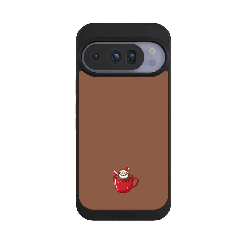 Pixel 10 Pro NIVOpure Père Noël en Tasse de Chocolat Chaud