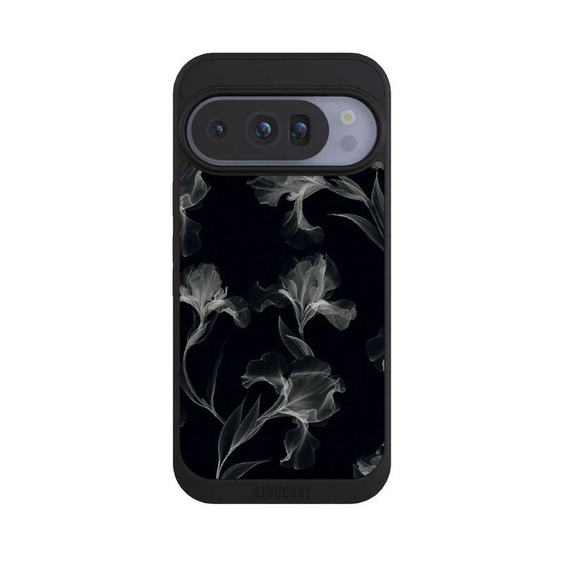 Pixel 10 Pro NIVOpure Blumen Schwarz-Weiß Röntgenaufnahme