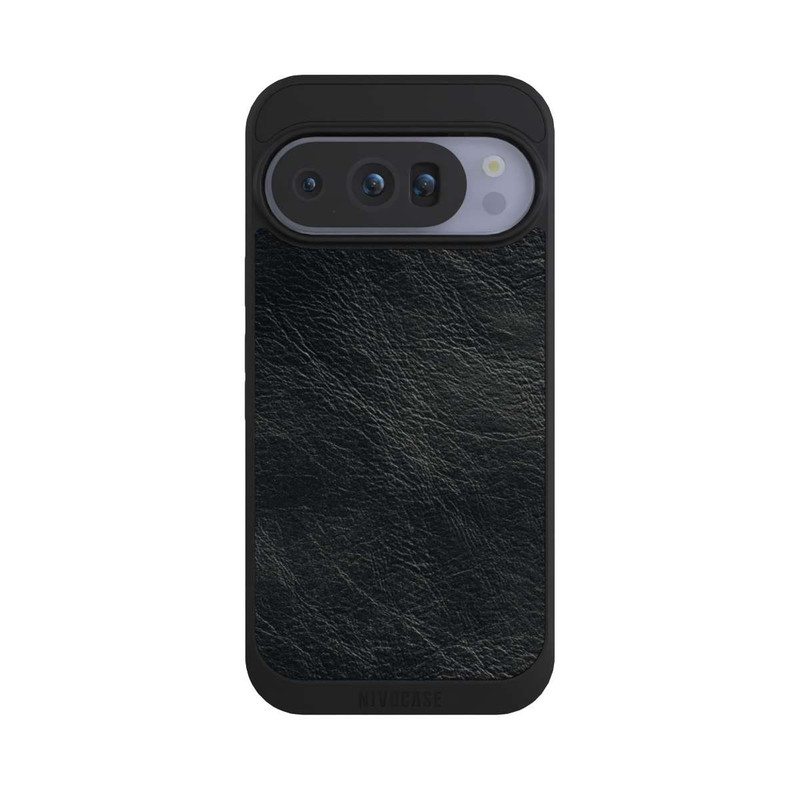 Pixel 10 Pro NIVOpure Schwarzer Lederlook Hintergrund