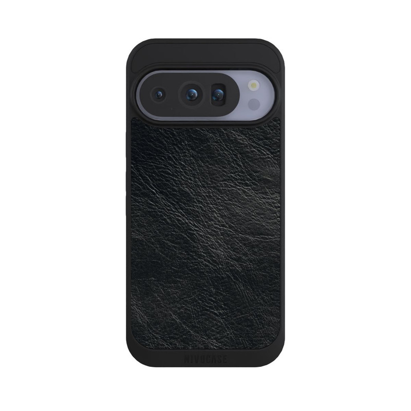 Pixel 10 Pro NIVOpure Schwarzer Lederlook Hintergrund