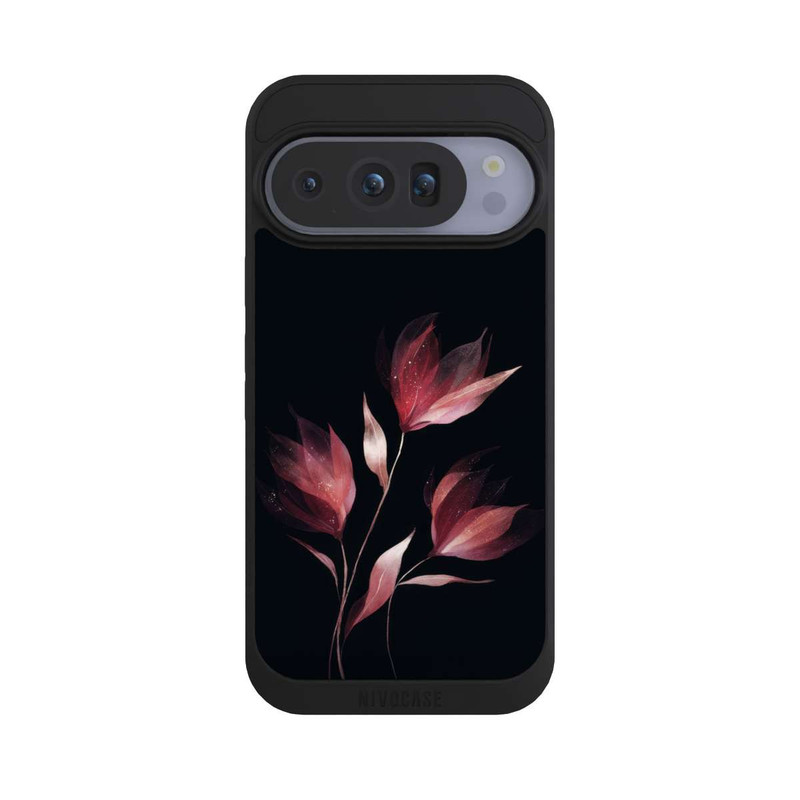Pixel 10 Pro NIVOpure Burgunderrote Blume Negativ