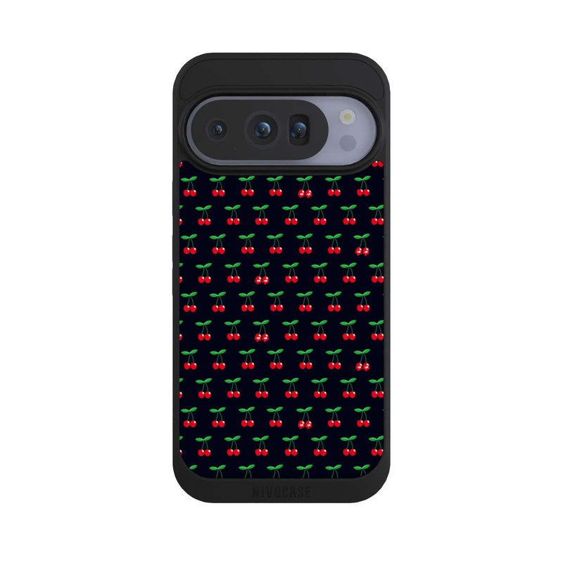 Pixel 10 Pro NIVOpure Cerises Sur Fond Noir