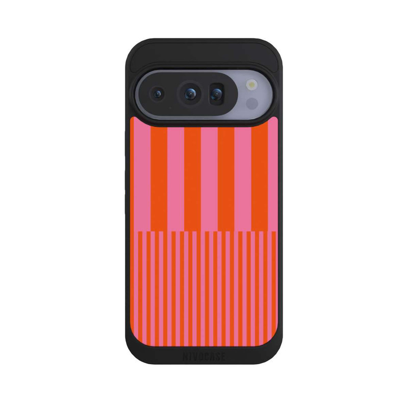 Pixel 10 Pro NIVOpure Striped Pattern Pink Red
