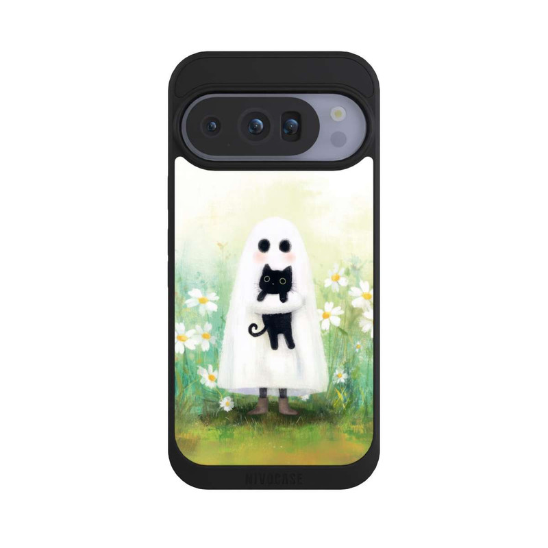 Pixel 10 Pro NIVOpure Geist und Katze Halloween mit KI