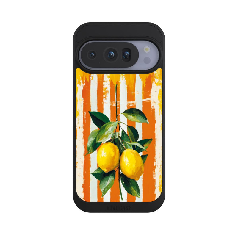 Pixel 10 Pro NIVOpure Summer Lemons on Stripes with AI