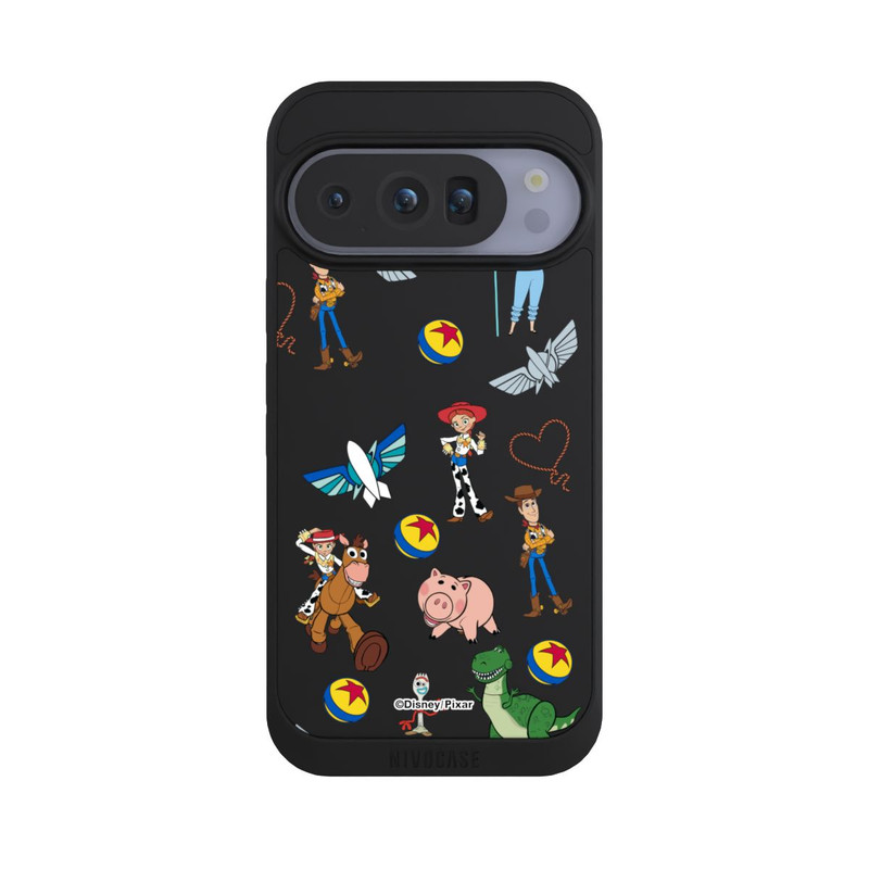 Pixel 10 Pro NIVOpure Toy Story 5 Hero Toys Pattern Transparent