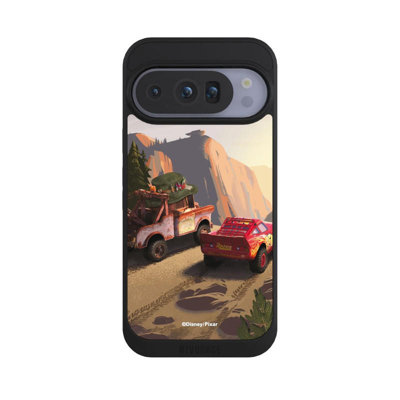 Pixel 10 Pro NIVOpure Disney Pixar Cars Sunset Lightning McQueen and Mater
