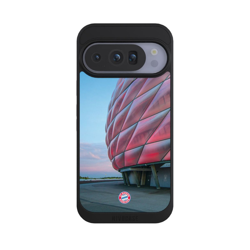 Pixel 10 Pro NIVOpure FC Bayern Allianz Arena Morgenröte