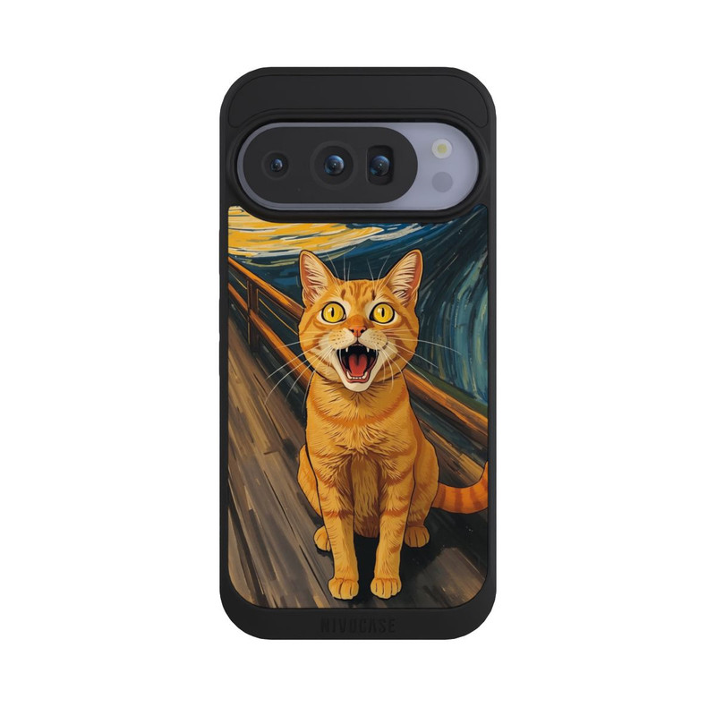 Pixel 10 Pro NIVOpure The Scream Cat with AI
