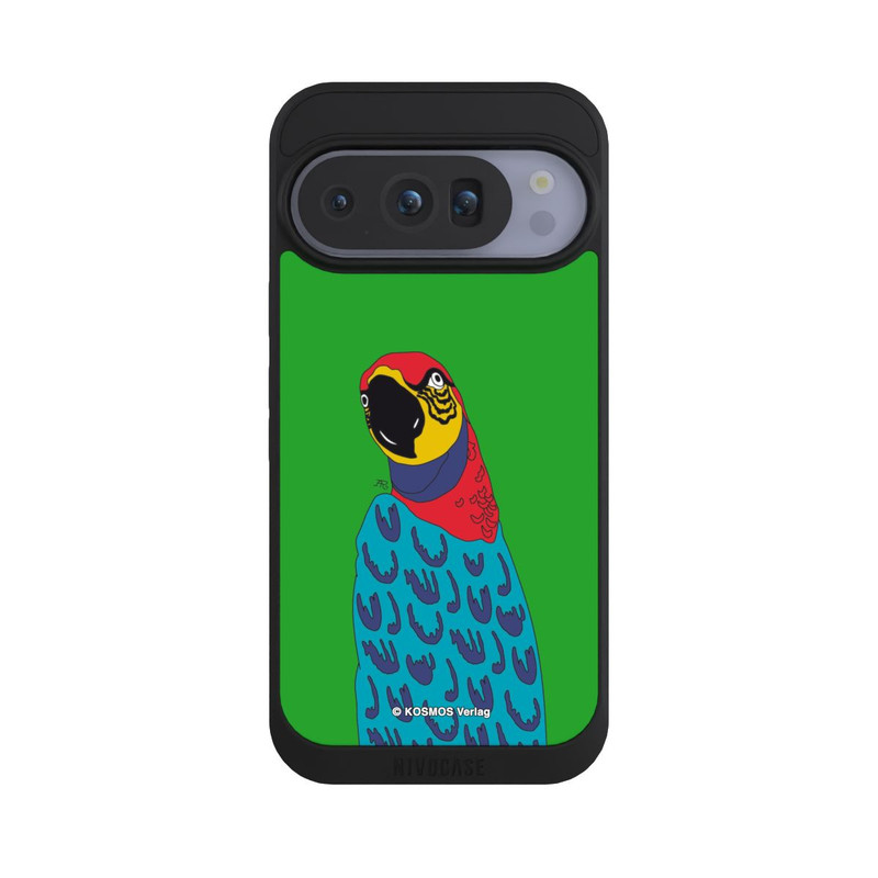 Pixel 10 Pro NIVOpure Drei Fragezeichen und der Super-Papagei