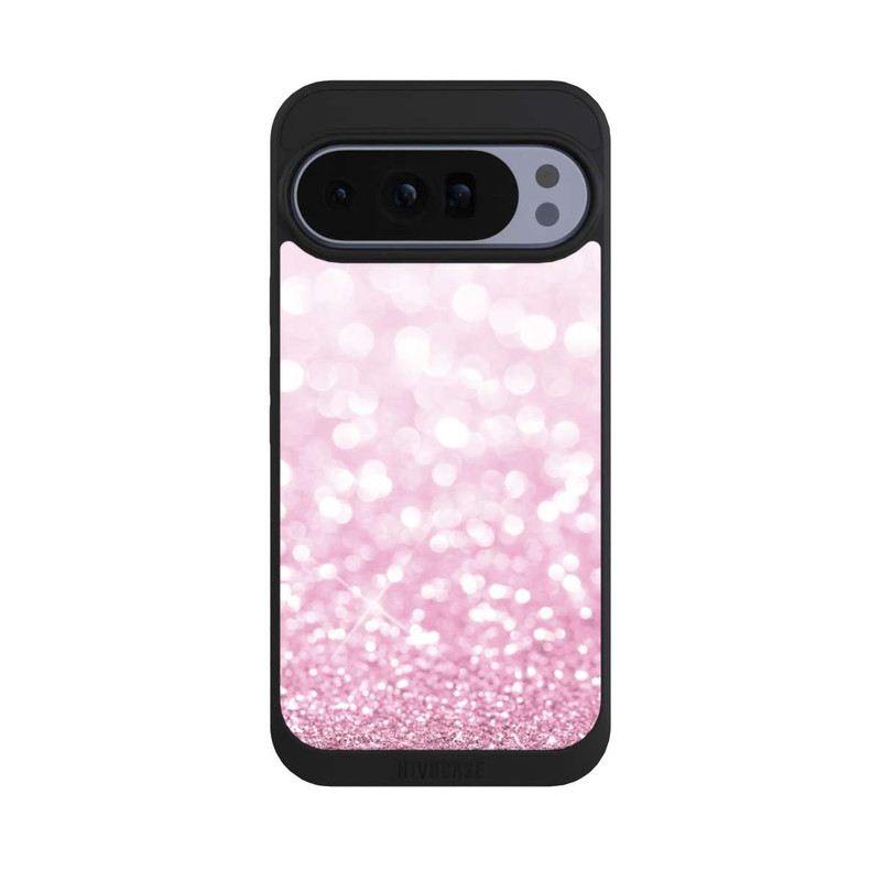Pixel 10 Pro XL NIVOpure Pluie de paillettes roses look